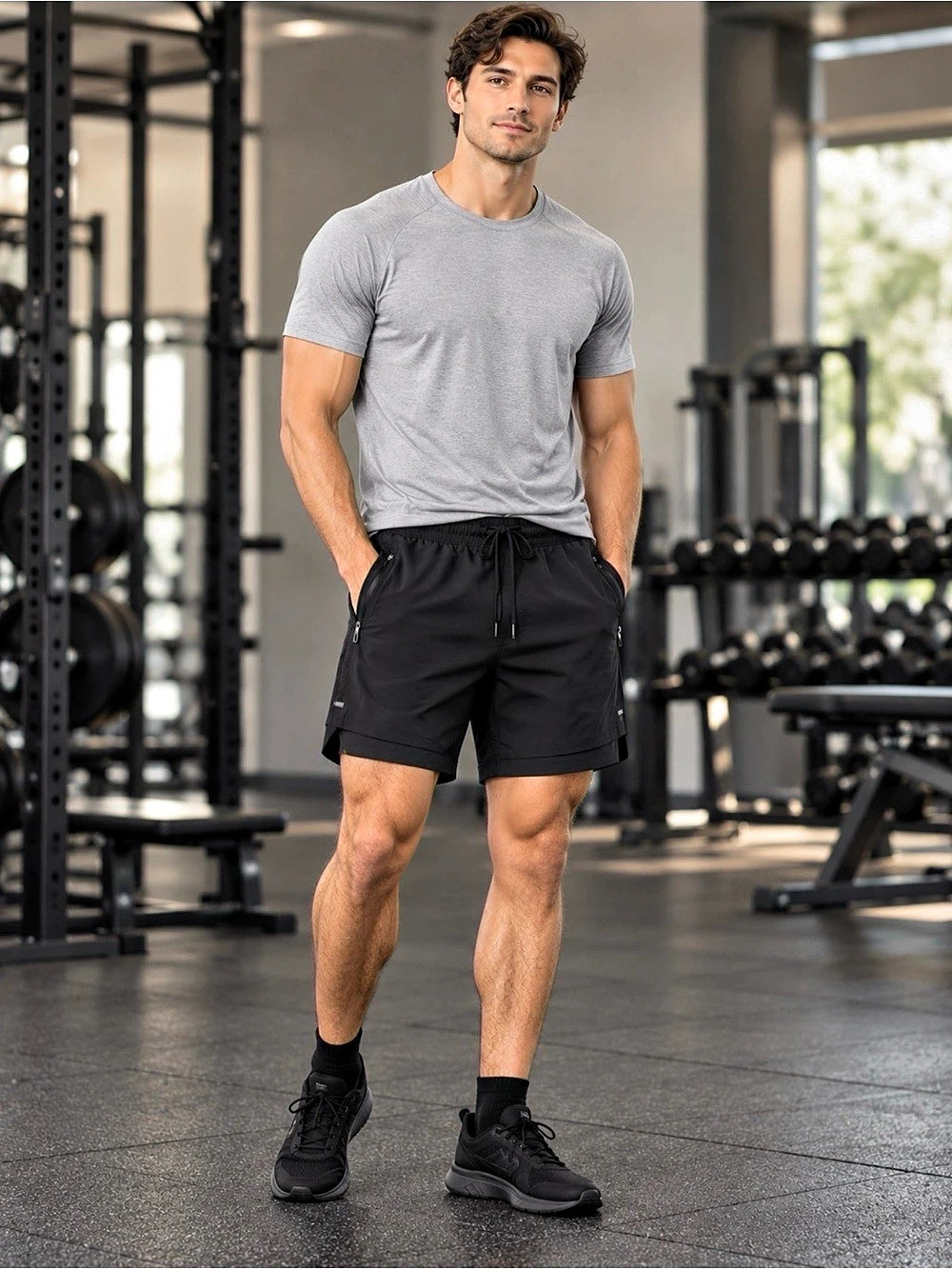 Lululemon Pace Breaker Short Men's Black Athletic Shorts